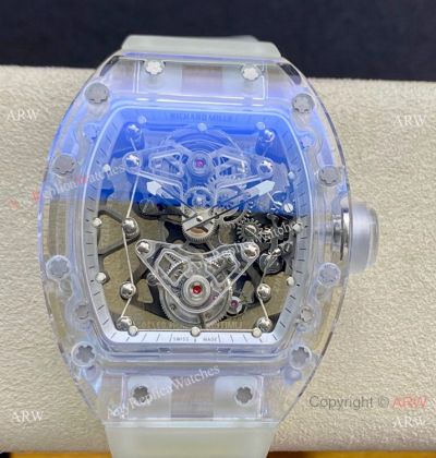 EUR Factory Replica Richard Mille Sapphire Glass Case RM056-02 Tourbillon Felipe Massa Watch 1:1 Clone